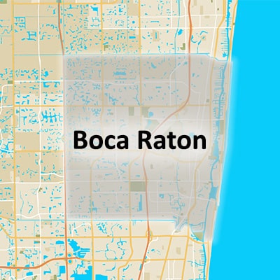 Phone and Computer Boca Raton Location Service Area Map