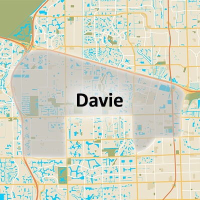 Phone and Computer Davie Location Service Area Map