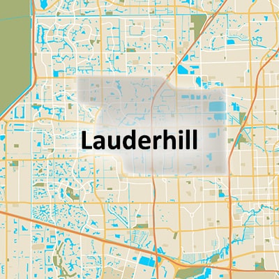 Phone and Computer Lauderhill Location Service Area Map
