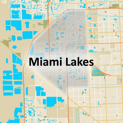 Phone and Computer Miami Lakes Location Service Area Map